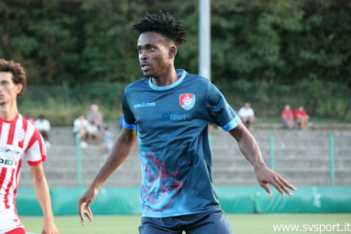 Ndiaye, autore del gol partita per il Molassana