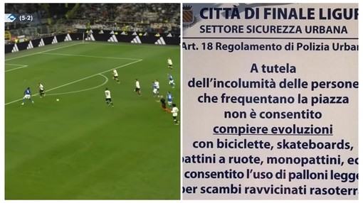 Da divieto a manifesto di calcio, il celebre cartello di Finale sui passaggi rasoterra diventa la cura per l'italico pallone grazie all'ironia social Da divieto a manifesto di calcio, il celebre cartello di Finale sui passaggi rasoterra diventa la cura per l'italico pallone grazie all'ironia social