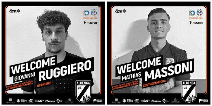 Calciomercato, Albenga. Si amplia il parco under con Mathias Massoni e Giovanni Ruggiero Calciomercato, Albenga. Si amplia il parco under con Mathias Massoni e Giovanni Ruggiero