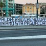 Calcio | Savona. Caso ripescaggio, striscione dei tifosi contro Giulio Ivaldi e Cristina Erriu