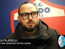 Calcio, Pietra Ligure. Il dg Filadelli chiama subito la reazione: "Non temo contraccolpi, la crescita di questo club resta evidente" (VIDEO)