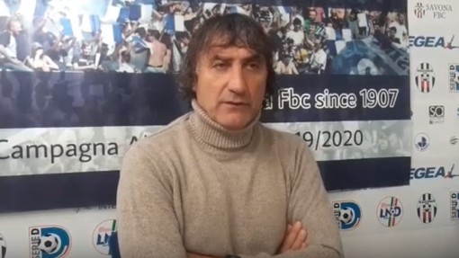 Calcio, Savona. De Paola guarda al campo. "Comunicato del club positivo, col Ghivizzano siamo in emergenza ma non cerchiamo alibi" (VIDEO)