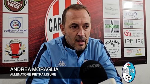 Calcio, Pietra Ligure. Moraglia commenta il pari di Carcare: "Gamba e carattere ok, ci è mancata lucidità palla tra i piedi" (VIDEO)