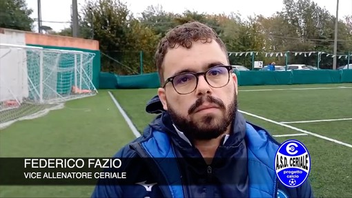 Calcio, Ceriale. Biancoblu fedeli ai propri principi anche a Carcare, Fazio: "Seguiamo una linea in continuità con il nostro vivaio" (VIDEO) Calcio, Ceriale. Biancoblu fedeli ai propri principi anche a Carcare, Fazio: "Seguiamo una linea in continuità con il nostro vivaio" (VIDEO)