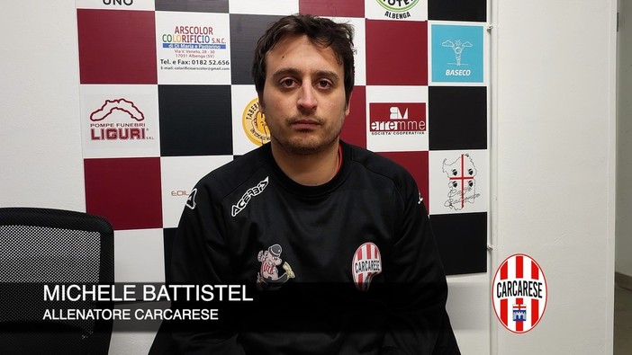 Calcio, Carcarese. Doppio rammarico per Battistel: "La nota grave è l'infortunio a Brignone, contro il Pontelungo avremmo dovuto chiuderla prima" (VIDEO) Calcio, Carcarese. Doppio rammarico per Battistel: "La nota grave è l'infortunio a Brignone, contro il Pontelungo avremmo dovuto chiuderla prima" (VIDEO)