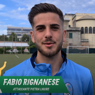 Calcio, Pietra Ligure. E' Fabio Rignanese il primo marcatore biancazzurro della &quot;nuova&quot; stagione: &quot;Devo dire grazie ai compagni e al mister&quot; (VIDEO)
