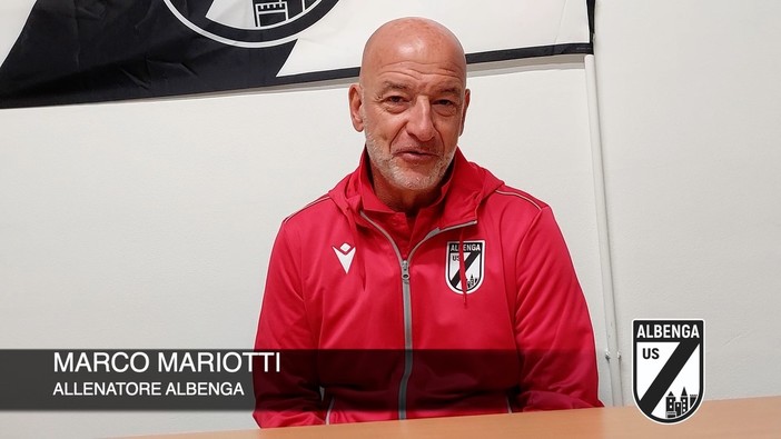 Calcio, Albenga. La vittoria sul Fossano ha una doppia valenza per mister Mariotti: "Felice per tutto l'ambiente, il velo di diffidenza attorno alla squadra cadrà" (VIDEO)
