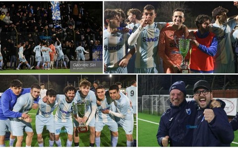 Calcio | L'Albissole trionfa in Coppa Promozione, gli scatti del 3-0 all'Angelo Baiardo e la festa biancoceleste (FOTOGALLERY)