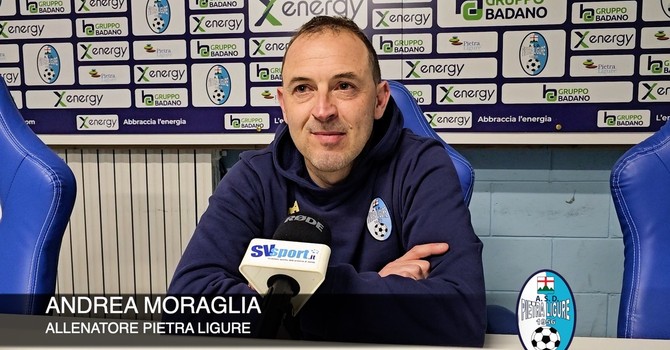 Calcio, Pietra Ligure. Il derby è biancoceleste, ma quanta sofferenza per Moraglia: "Ci siamo complicati la vita, ma è un successo meritato" (VIDEO) Calcio, Pietra Ligure. Il derby è biancoceleste, ma quanta sofferenza per Moraglia: "Ci siamo complicati la vita, ma è un successo meritato" (VIDEO)