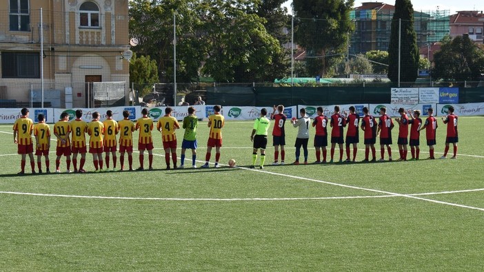 Gli Allievi Under 17 di Dianese&amp;Golfo e Finale in campo (foto Massimo Speedy Vaccarezza)