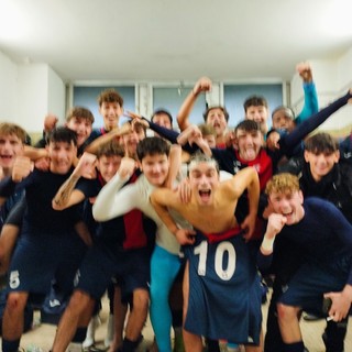 I ragazzi del Vado festeggiano la vittoria sul Ligorna
