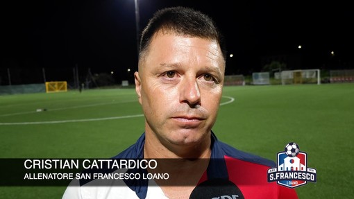 Calcio, San Francesco Loano. Cattardico promuove i rossoblu visti al Borreani: "Atteggiamento giusto. Una nuova punta? Mi godo il gruppo che ho" (VIDEO)