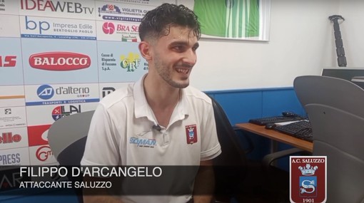 Calcio. C'è anche l'alassino D'Arcangelo nel Saluzzo dei miracoli: "Obiettivo doppia cifra, una dedica speciale va alla mia famiglia (VIDEO)