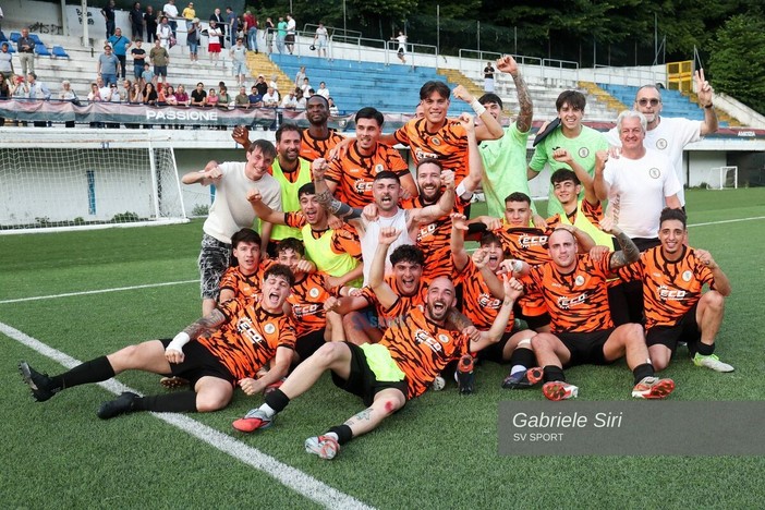 La festa del Vallescrivia dopo la vittoria dei playoff