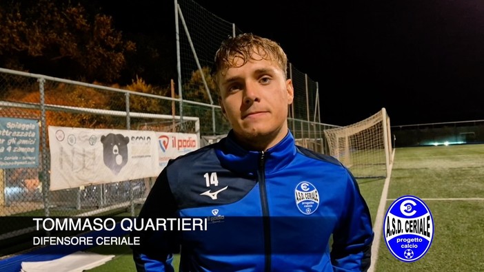 Calcio, Ceriale. Primi passi in promozione per Tommaso Quartieri: "Si cresce con il lavoro, peccato per l'eliminazione di coppa" (VIDEO)