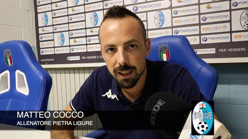 Calcio, Pietra Ligure. La rosa biancoceleste non tradisce Cocco: "Gara seria. Sogno? Per lui solo un affaticamento" (VIDEO)