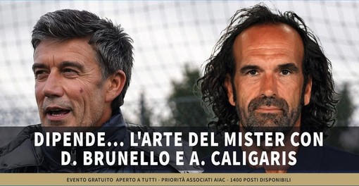Calcio | L’Arte del Mister: lunedì a Quiliano l'incontro con Davide Brunello e Armando Caligaris