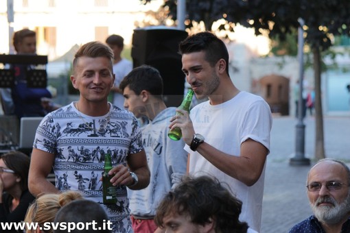 Capitan Spozio alla presentazione della squadra