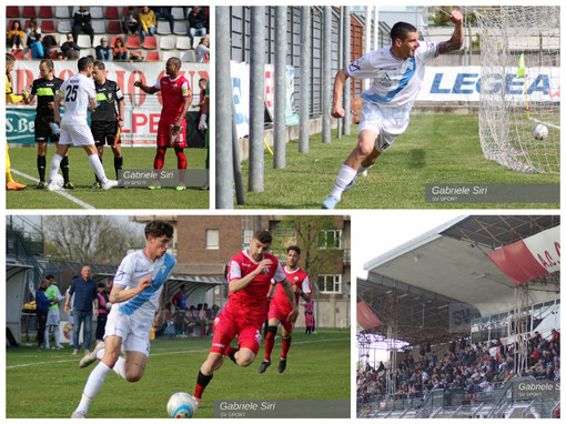 Calcio, Serie C. Goal, giocate e tanta tensione in Cuneo - Albissola, la fotogallery di Gabriele Siri