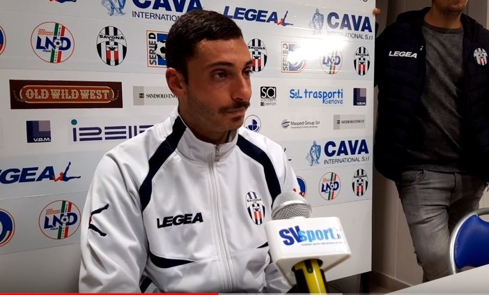 Calcio, Savona. Gli Striscioni ritrovano Riccardo Piacentini: "I gol si pesano, non si contano" (VIDEO)