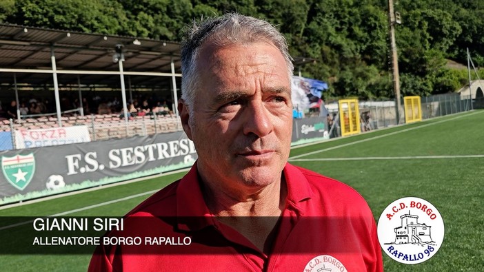 Calcio. Borgo Rapallo. Mister Siri dopo la vittoria di Coppa: "Il nostro segreto è l'allegria. Con le giuste ambizioni pronto a rimanere" (VIDEO) Calcio. Borgo Rapallo. Mister Siri dopo la vittoria di Coppa: "Il nostro segreto è l'allegria. Con le giuste ambizioni pronto a rimanere" (VIDEO)