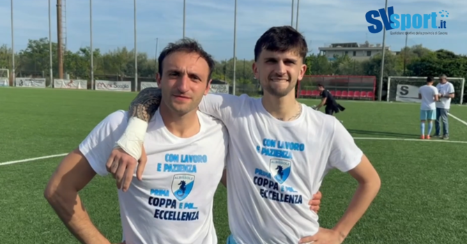 Calcio | Albissole. Favorito e Dorno dopo la promozione in Eccellenza: "La vittoria del campionato è stato costruita passo dopo passo" (VIDEO)