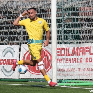 L'esultanza di Luca Donaggio