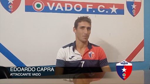 Calcio, Vado. Il primo gol ufficiale è di Capra: "Felice per aver iniziato con una vittoria. Le nostre fiammate? Col tempo avremo un gioco organico" (VIDEO) Calcio, Vado. Il primo gol ufficiale è di Capra: "Felice per aver iniziato con una vittoria. Le nostre fiammate? Col tempo avremo un gioco organico" (VIDEO)