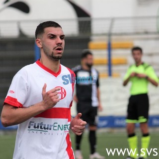 Nelli con la maglia della Genova Calcio