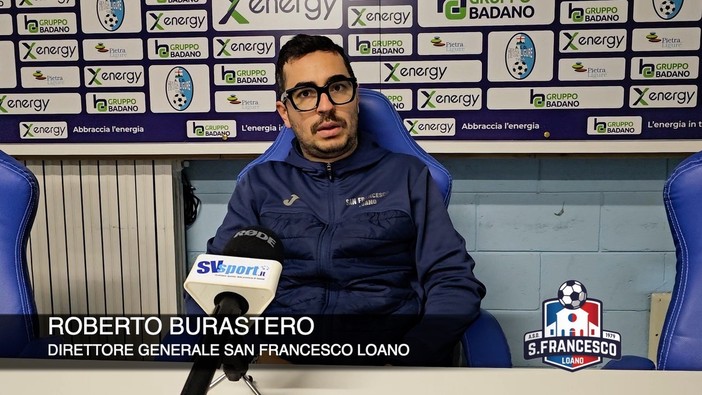 Calcio, San Francesco Loano. Il dg Burastero in panchina nel derby: "A un certo punto pensavo potessimo riprendere il Pietra, con questo spirito ci salveremo" (VIDEO) Calcio, San Francesco Loano. Il dg Burastero in panchina nel derby: "A un certo punto pensavo potessimo riprendere il Pietra, con questo spirito ci salveremo" (VIDEO)