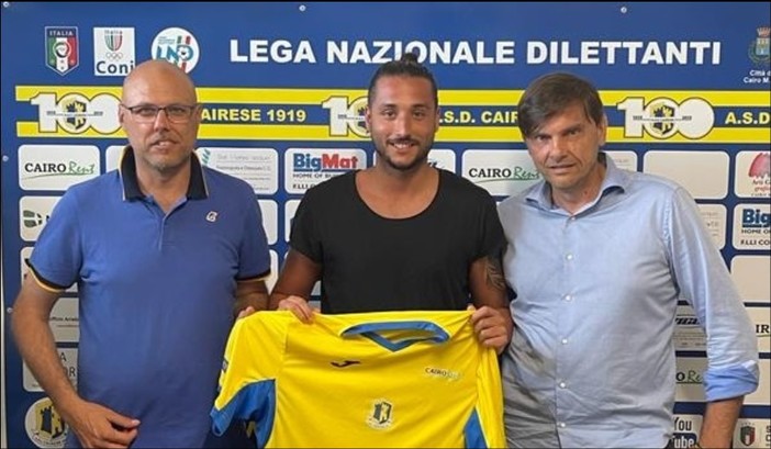 Calcio, Cairese. Ecco Samuele Sassari. Il benvenuto del presidente Boveri: "Ragazzo eccezionale, ci porterà esperienza"
