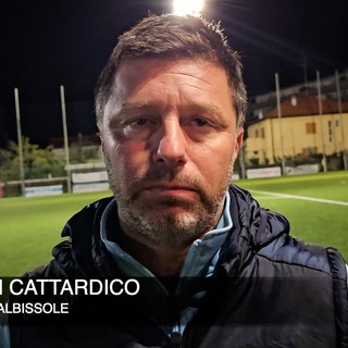 Calcio. Cattardico si gode la grande notte dell'Albissole: "Ho detto ai ragazzi di godersi la partita, Diana ha i colpi del giocatore importante" (VIDEO)