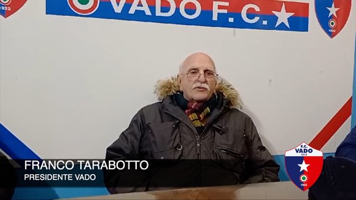 Calcio, Vado. Il presidente Tarabotto archivia la stagione: "Per me il campionato è finito, inutile guardare anche ai playoff" (VIDEO) Calcio, Vado. Il presidente Tarabotto archivia la stagione: "Per me il campionato è finito, inutile guardare anche ai playoff" (VIDEO)