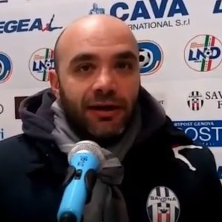 Calcio, Savona. Gol e prestazione contro il Ligorna, Simone Barresi promuove i biancoblu: &quot;Il lavoro paga, contenti per le reti di Gomes&quot; (VIDEO)