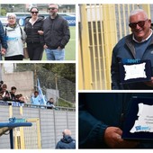 Calcio, Pietra Ligure. Si chiude l'era Faggiano e il Devincenzi celebra il presidente biancoceleste (FOTOGALLERY)