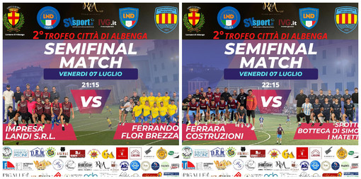 Calcio, Secondo Trofeo Città di Albenga. E' il giorno delle semifinali! Calcio, Secondo Trofeo Città di Albenga. E' il giorno delle semifinali!