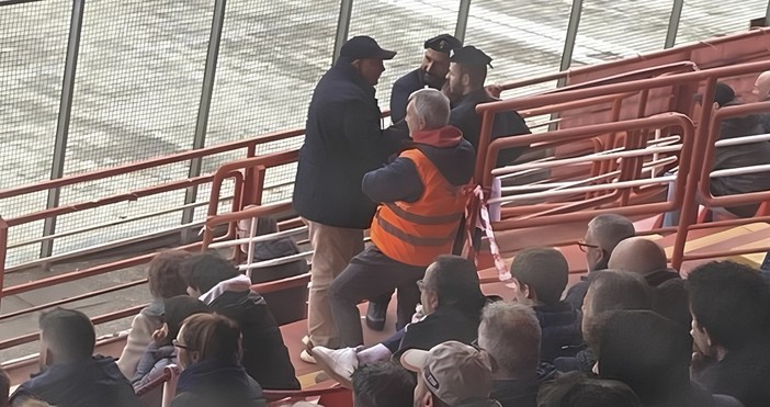 Il presidente Tarabotto al Franco Ossola (foto Varesenoi.it) Il presidente Tarabotto al Franco Ossola (foto Varesenoi.it)