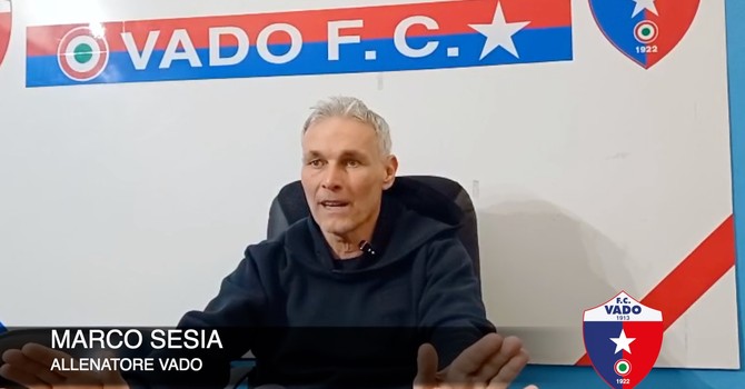 Calcio | Vado. Via i sassolini per Sesia dopo il 5-0 al Saluzzo: "Stiamo facendo molto bene. La società ha investito, ma non è che il Ligorna abbia speso zero..." (VIDEO)