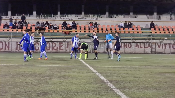 un'immagine della gara di andata