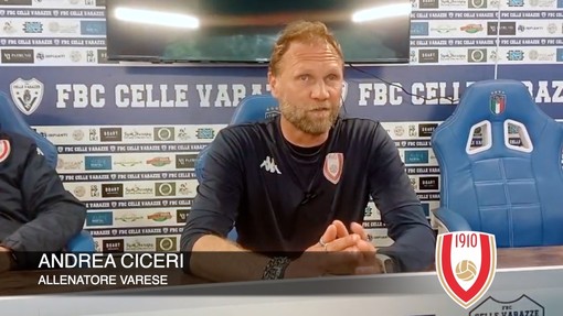 Calcio | Varese. Ciceri non ha appunti dopo il ko con il Celle Varazze: "I ragazzi hanno dato tutto, dobbiamo ripartire subito" (VIDEO) Calcio | Varese. Ciceri non ha appunti dopo il ko con il Celle Varazze: "I ragazzi hanno dato tutto, dobbiamo ripartire subito" (VIDEO)