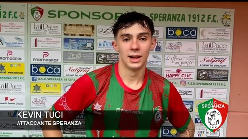 Calcio, Speranza. Tuci gol nel derby: "Bravi a non concedere spazi fin da subito al Savona" (VIDEO)