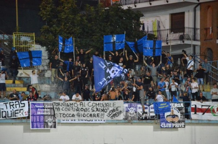 Calcio, Unione Sanremo - Imperia: squadre a riposo, le più belle foto della prima frazione