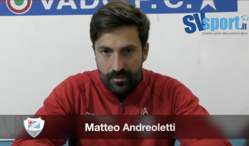 Calcio, Sanremese. Andreoletti dopo il 2-1 di Vado. "Bravi a crederci in una partita aperta. Scalzi? Ormai è ai margini della rosa" (VIDEO) Calcio, Sanremese. Andreoletti dopo il 2-1 di Vado. "Bravi a crederci in una partita aperta. Scalzi? Ormai è ai margini della rosa" (VIDEO)