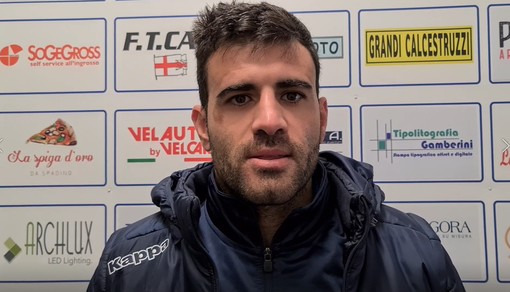 Calcio, Campomorone. Gandolfo bum-bum ed è subito doppietta: "Abbiamo tante frecce al nostro arco. L'Albenga? Forte, ma pià indietro fisicamente" (VIDEO)