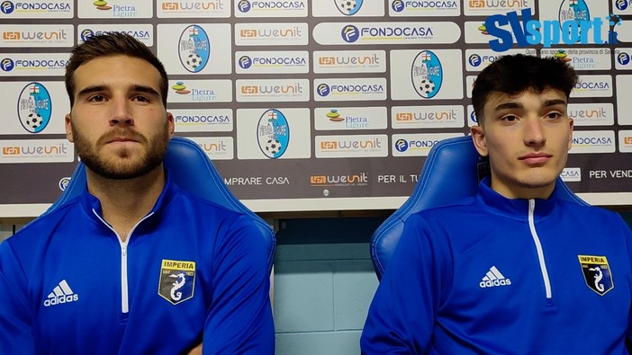 Calcio, Imperia. Guida e Comiotto in sala stampa dopo vittoria di Pietra Ligure: "Importante vincere in trasferta, da mister Buttu una grande carica" (VIDEO) Calcio, Imperia. Guida e Comiotto in sala stampa dopo vittoria di Pietra Ligure: "Importante vincere in trasferta, da mister Buttu una grande carica" (VIDEO)