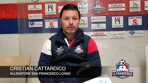 Calcio, S.F. Loano. Buoni riscontri per Cattardico anche dalla Coppa: "Tutto il gruppo ha la mentalità giusta. Ottimo Balla in regia" (VIDEO)