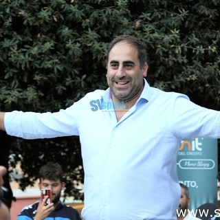 Mario Pisano, allenatore del Pietra Ligure capolista nel campionato di Promozione