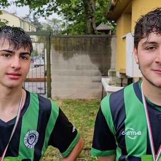Calcio, Legino. Medaglia al collo per Luca Sciutto e Gabriel Cancellara: "Da inizio stagione siamo gli sfavoriti, ma questo gruppo ha grandi valori" (VIDEO)
