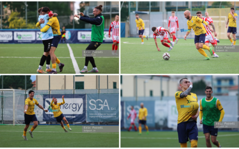 Calcio, Eccellenza. Pietra Ligure promosso nell'esame Carcarese: gli scatti del poker biancoceleste (FOTOGALLERY)