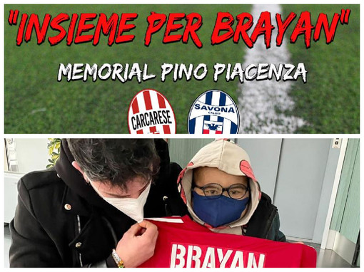 Calcio. Un'amichevole per il piccolo Brayan, il 13 maggio il Memorial Piacenza con Carcarese e Savona